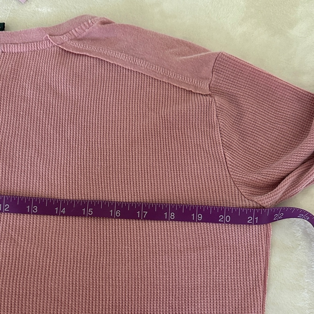 Wild Fable Pink Long Sleeve Crop Top NWT - Picture 8 of 9